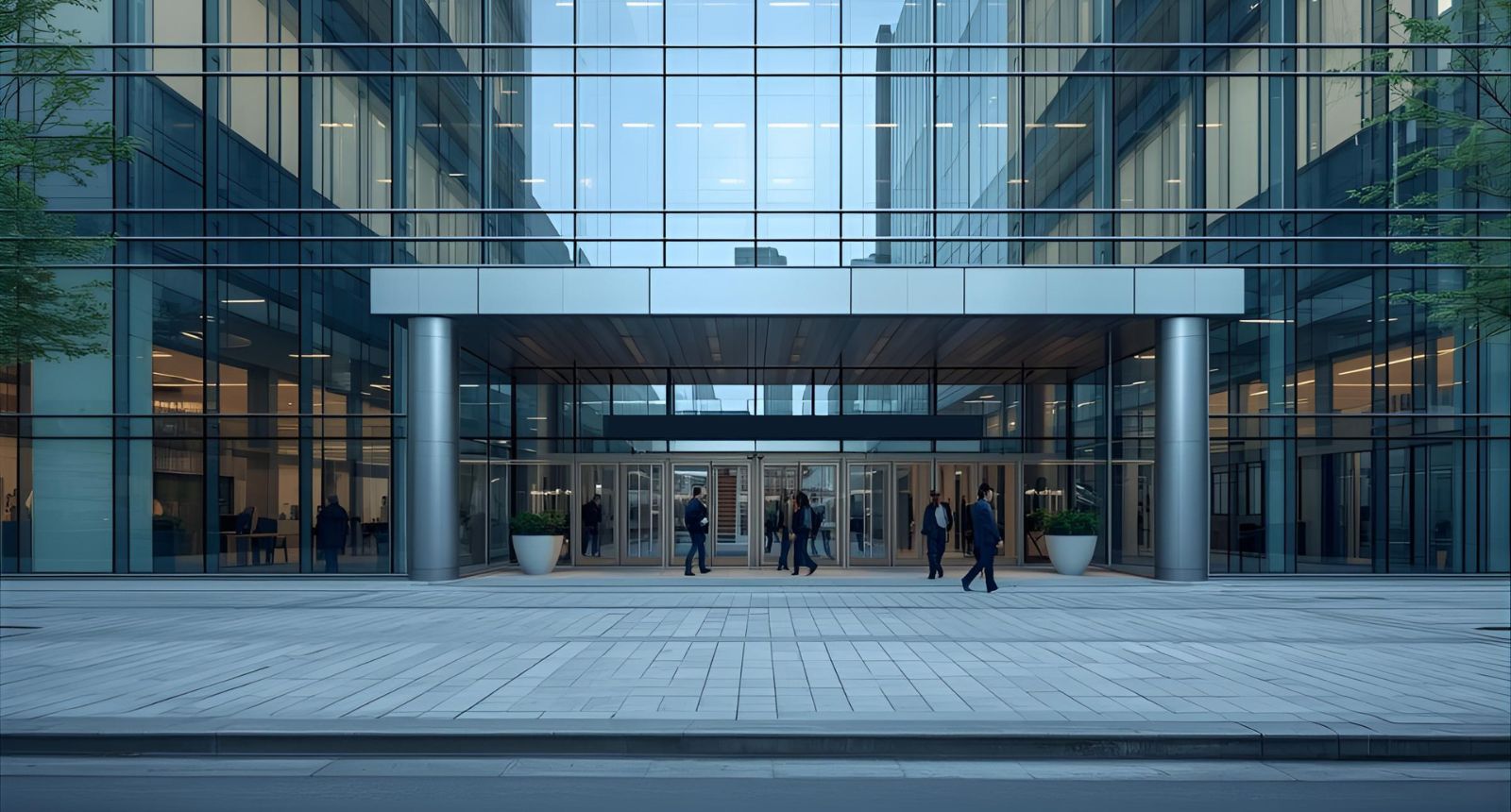 Modern commercial building